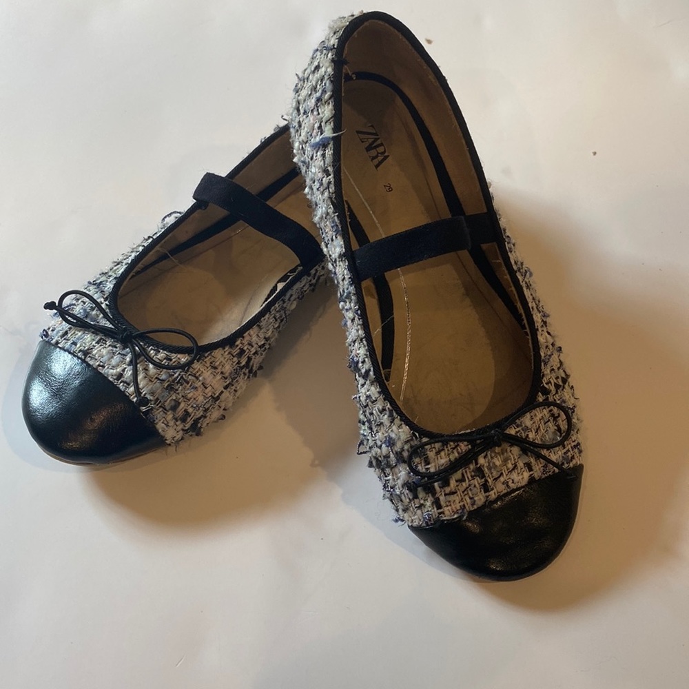 ZARA TWEED DESIGHNER INSPIRED BALLET SLIPPERS FOR KIDS - Picture 2 of 15